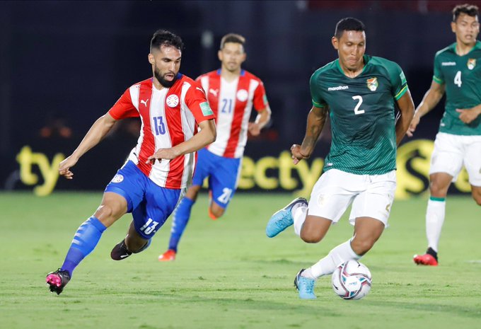 Paraguay y Bolivia empataron 2-2 en el Defensores del Chaco